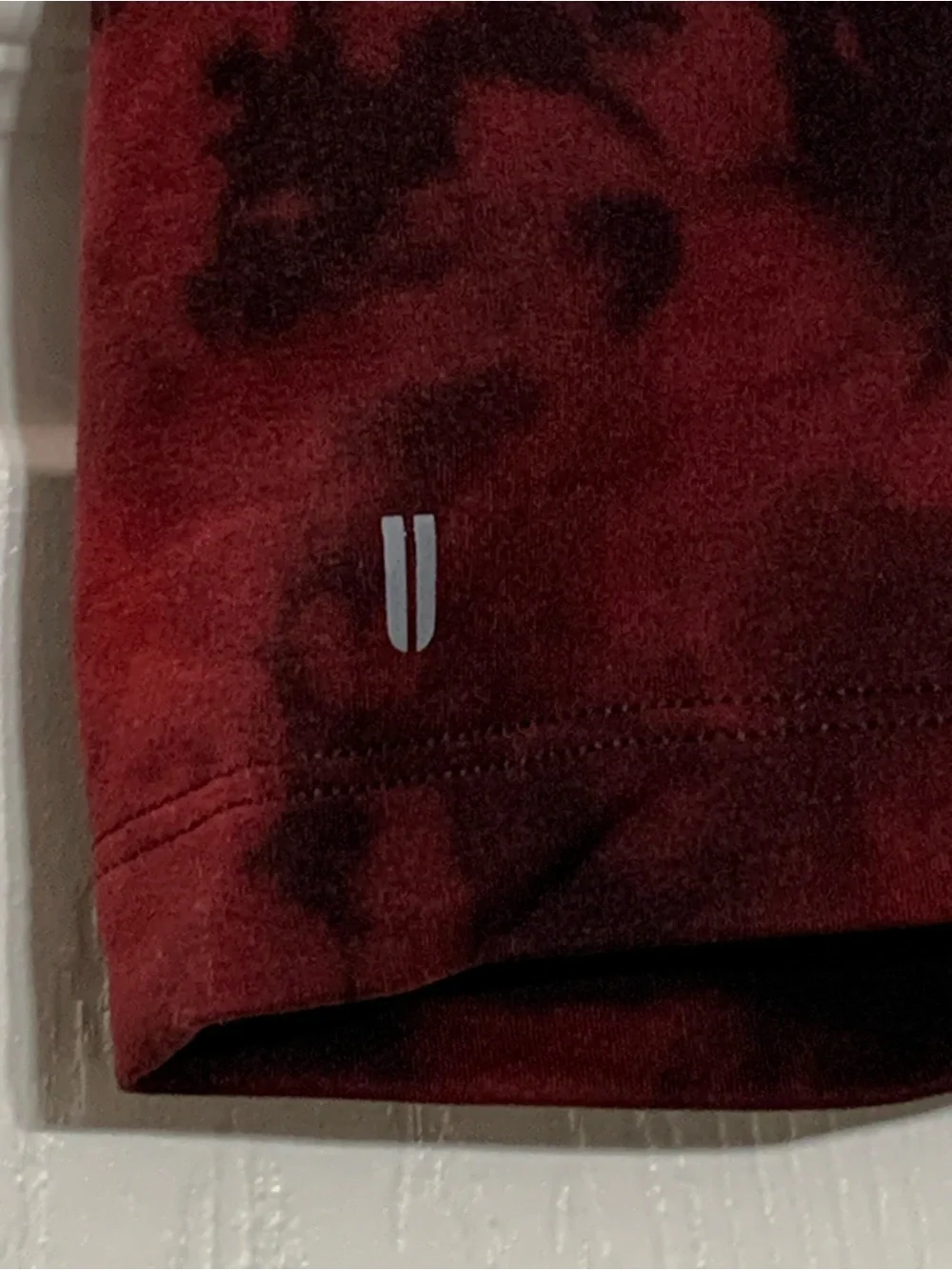 NOBULL Red & Black Tie-Dye Athletic Shorts